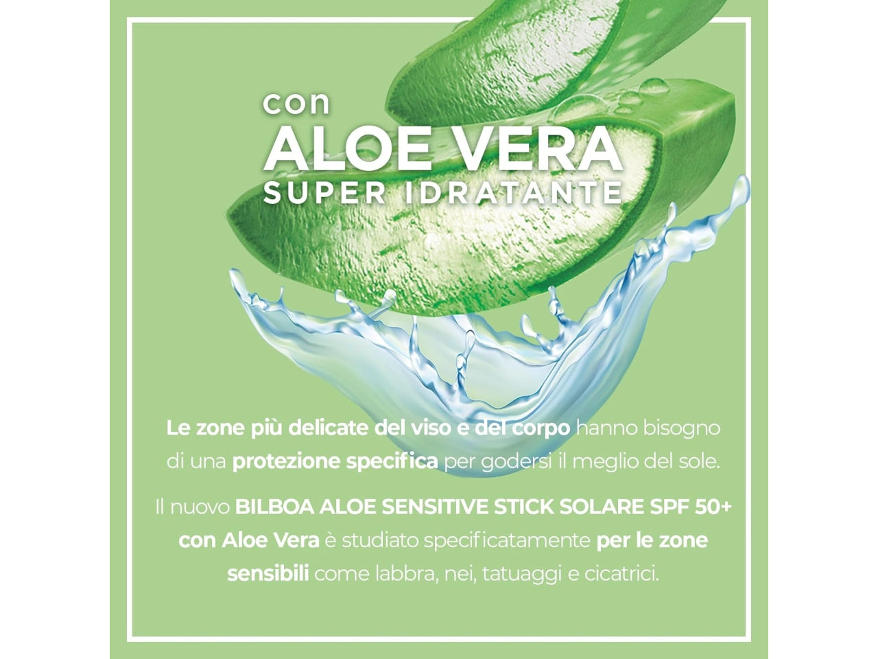 Bilboa aloe sensitive stick solare spf50+ 12ml