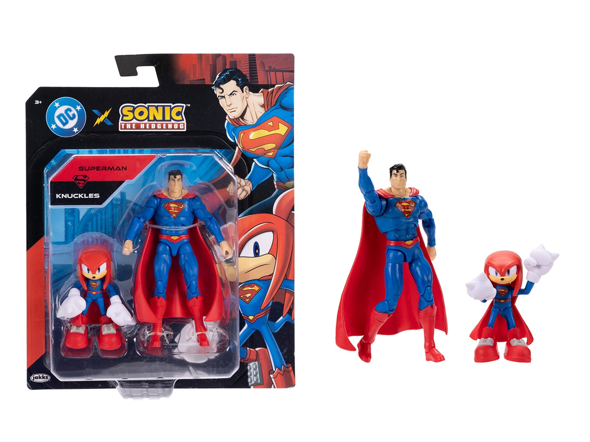 Personaggio Sonic project jacket 2.5"knuckles 5"superman