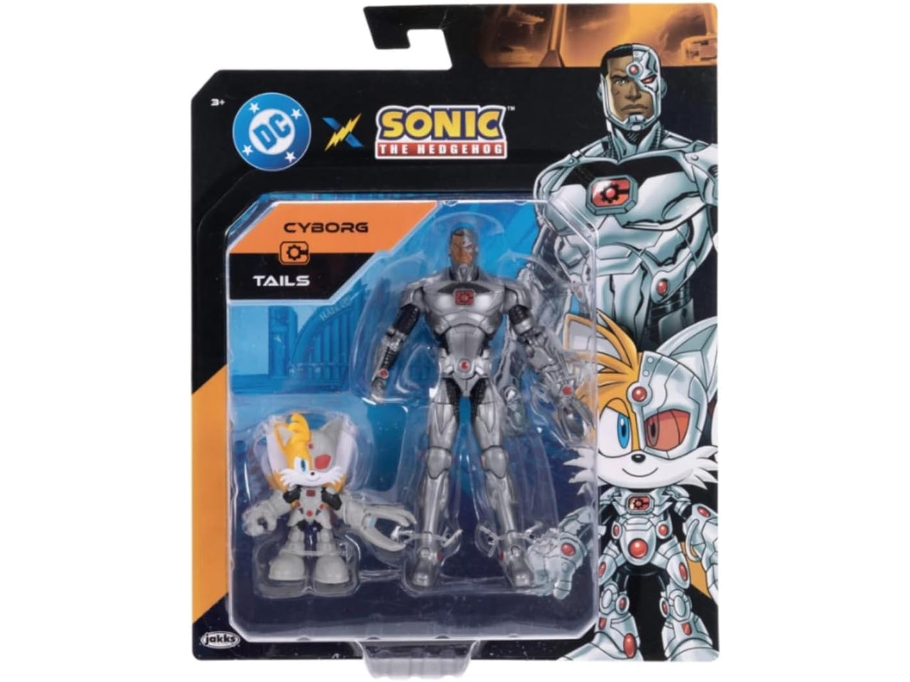 Personaggio Sonic project jacket 2.5" tails & 5" cyborg
