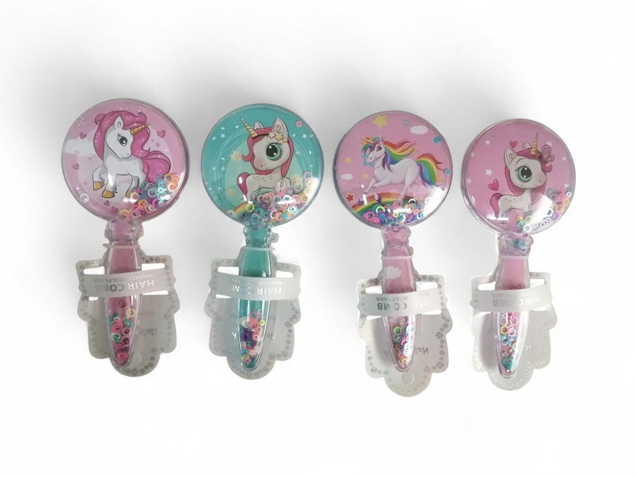 Spazzola per bimba tonda disegni assortiti