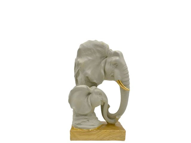Testa di elefante in resina 15x23cm