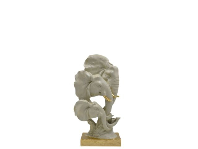 Testa di elefante in resina piccola 8x15cm