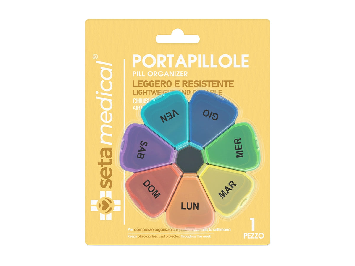 Portapillole settimanale fiore