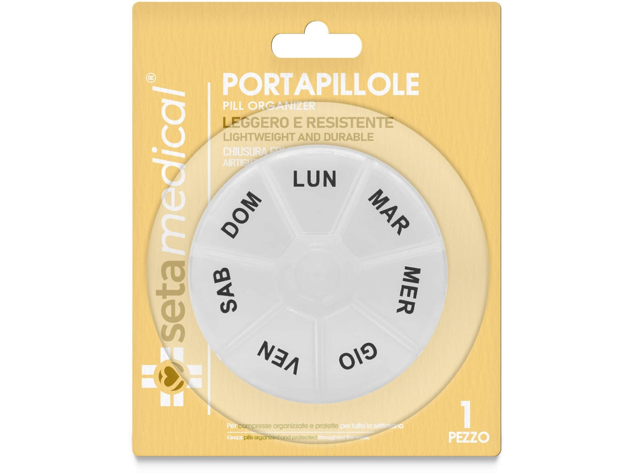 Portapillola rotondo premium