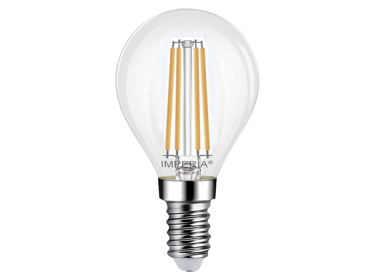 Imperia led sfera e14 3000k 4w 230v 25000h filament