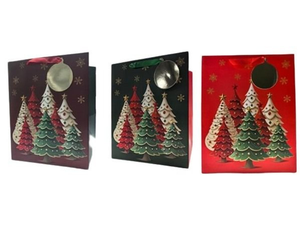 Shopper alberi in carta 26x13,5xh.32,5cm colori assortiti