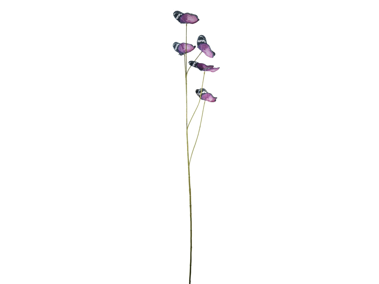 Ramo maxi 110cm con 5 farfalle viola