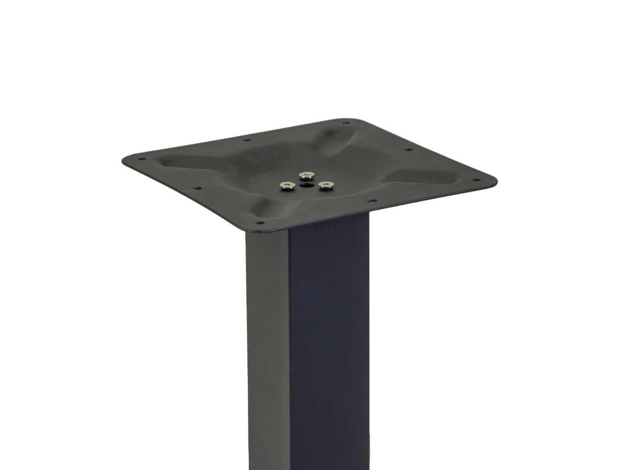 Base tavolo in acciaio rettangolare nero 40x70xh.72cm