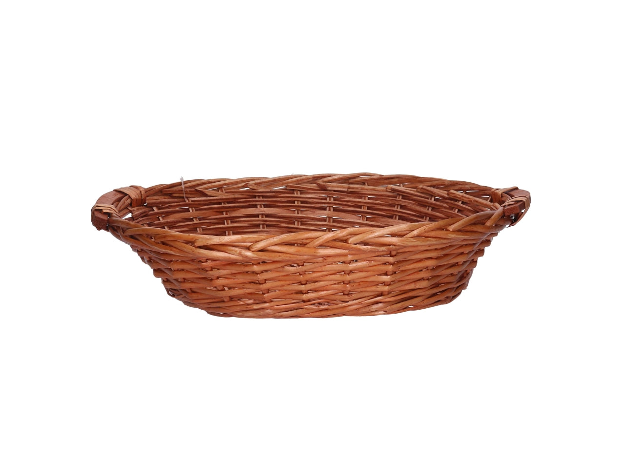 Cesta in vimini Nazo, colore miele, ovale 50x40xh.14 cm