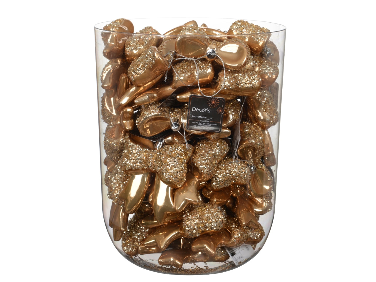 Fiocco decorativo 8,7x9,8cm lucido con glitter marrone