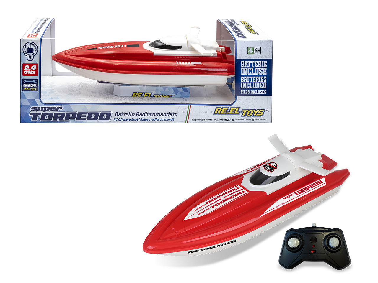 Battello Super Torpedo radiocomando 2.4 ghz
