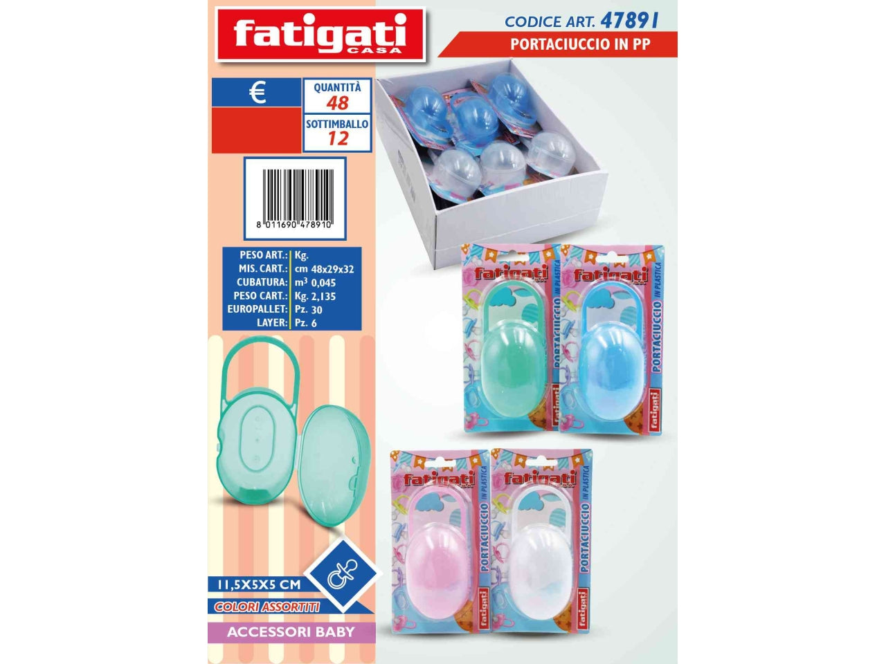 Portaciuccio in plastica