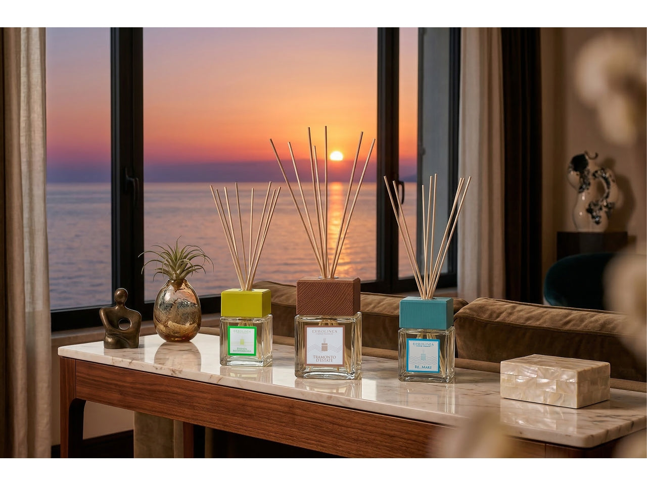 Diffusore con bastoncini profumazione Mediterranea 50ml