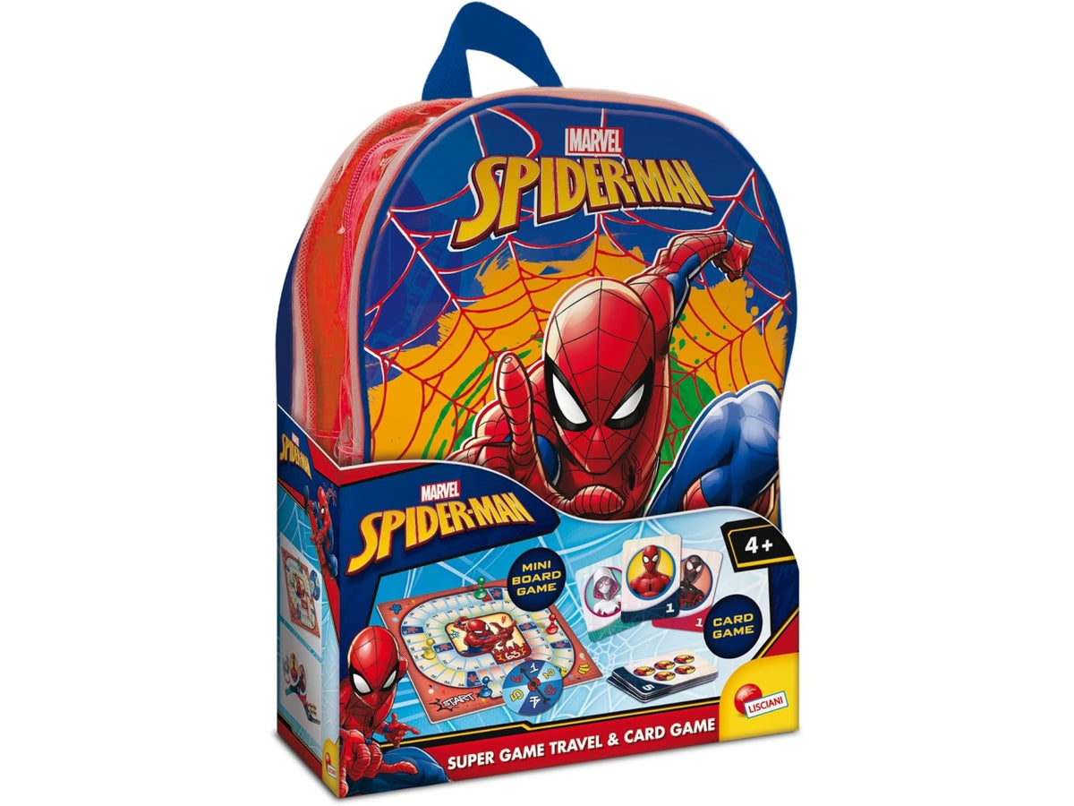 Spider-man super game travel & card game in a backpack