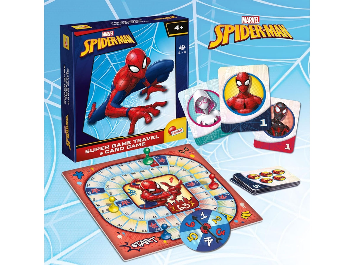 Spider-man super game travel & card game in a backpack