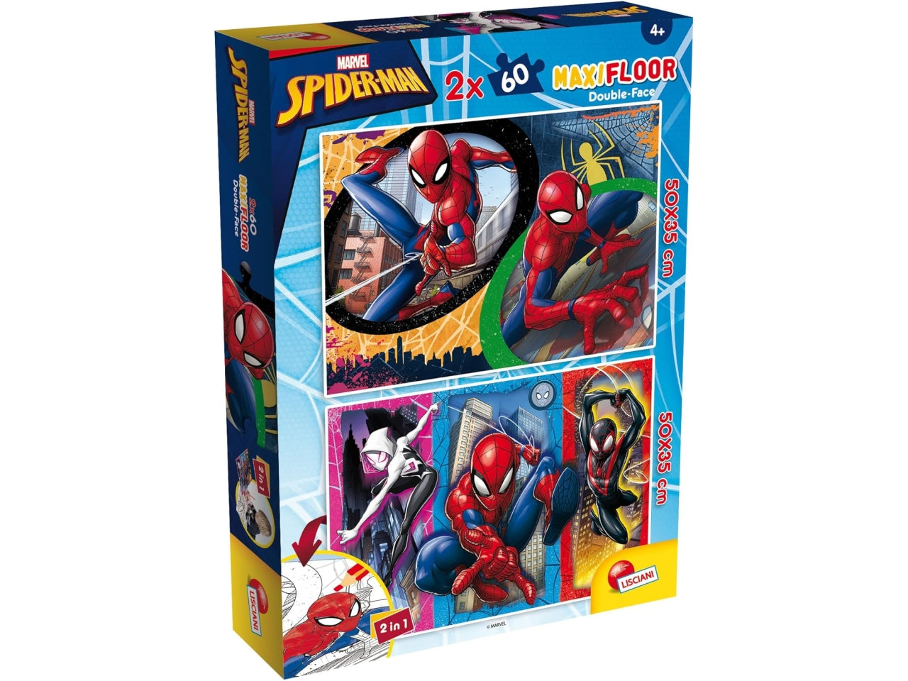 Marvel puzzle df maxifloor 2 x 60 spider-man