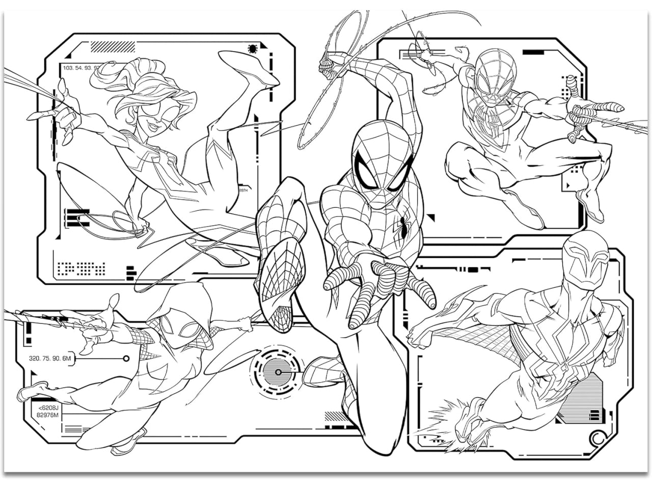 Marvel puzzle maxifloor 4 x 48 spider-man