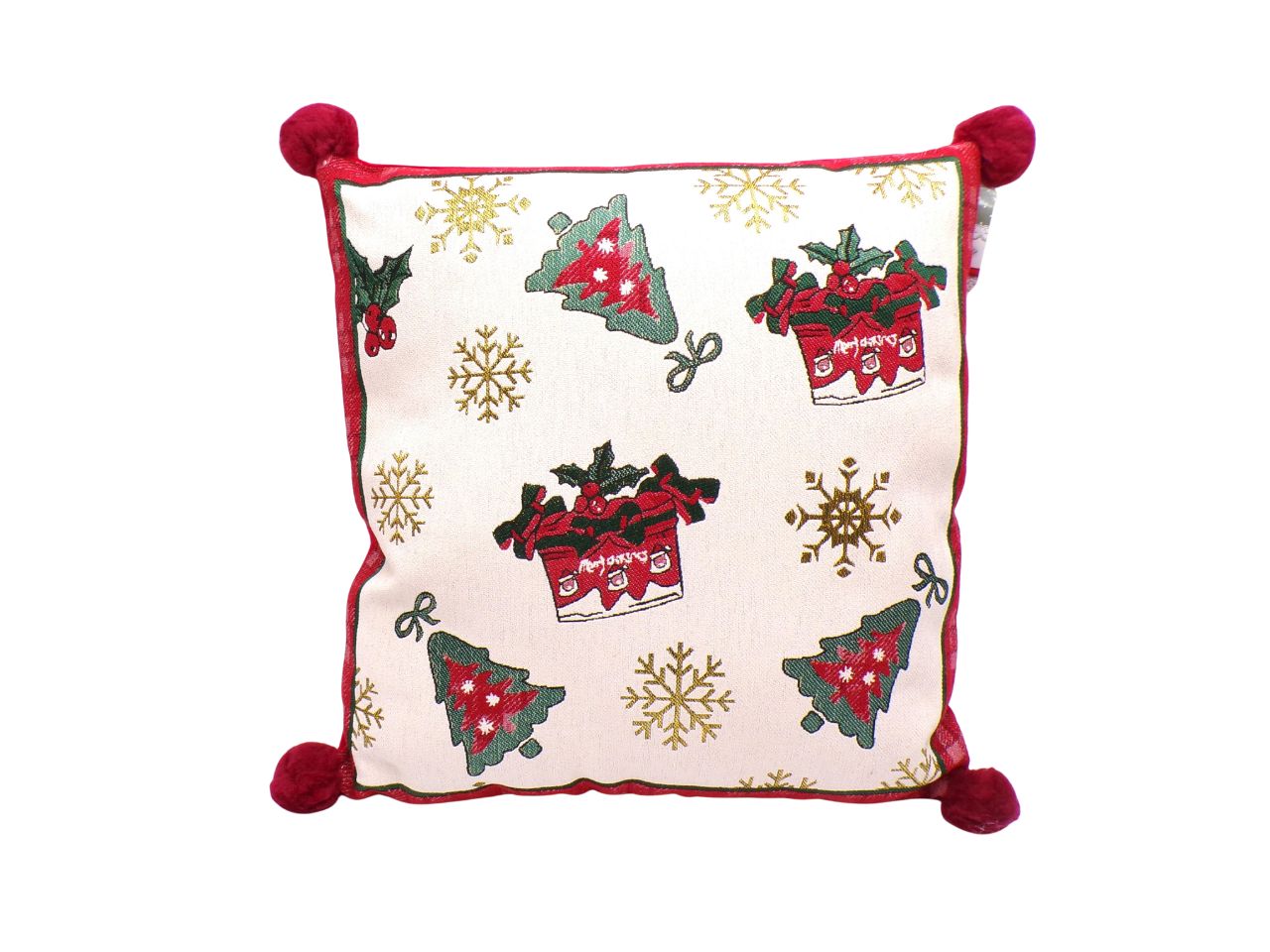 Cuscino holly 45x45cm in tessuto con disegni assortiti