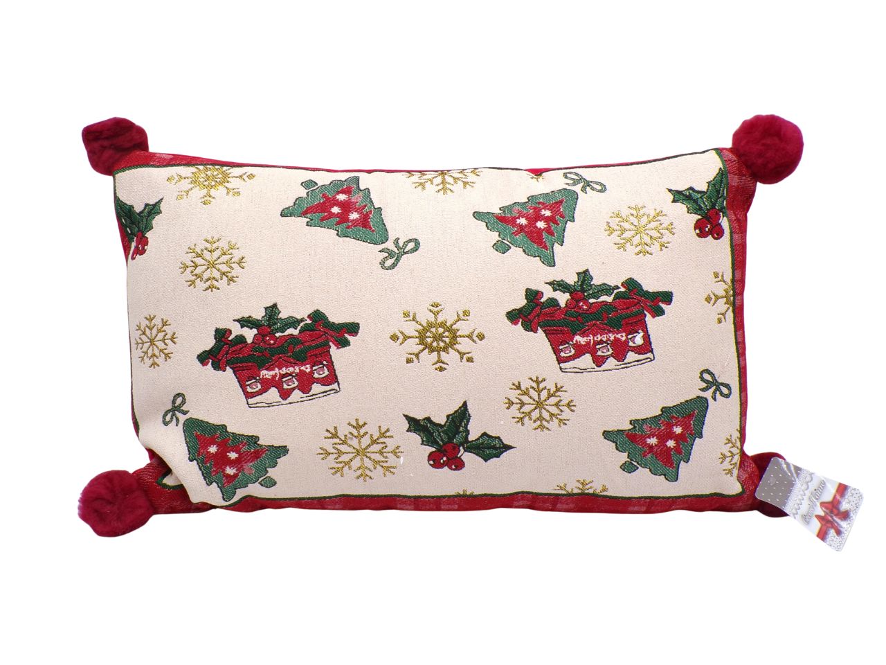 Cuscino holly 30x50cm in tessuto con disegni assortiti