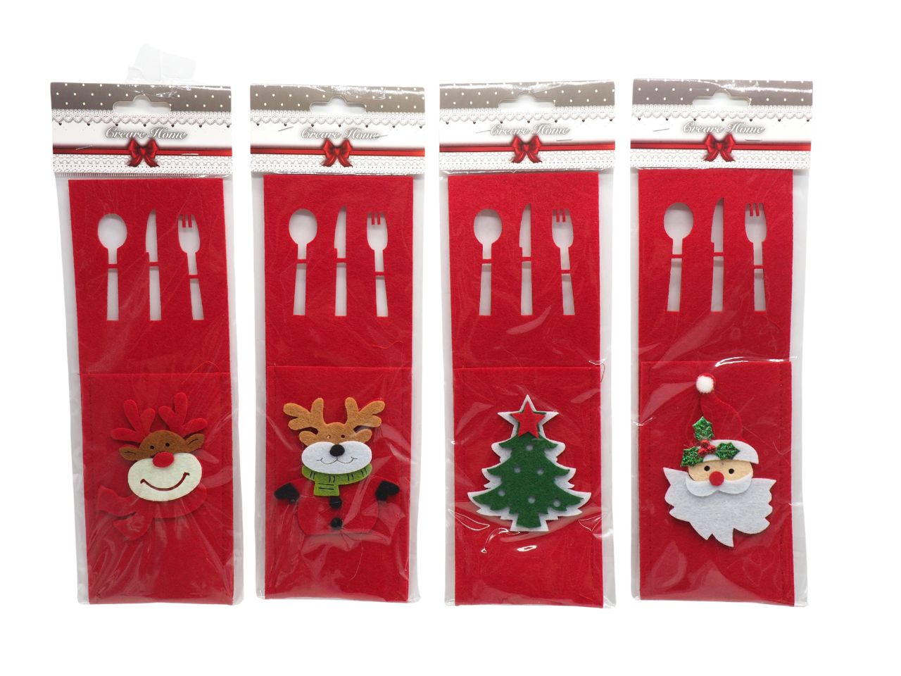 Portaposate 25x8,5cm panno rosso4ass