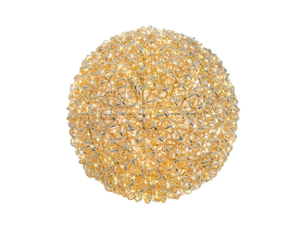 Palla oro 50cm con 960 led flash, timer 6/18 ore, uso esterno