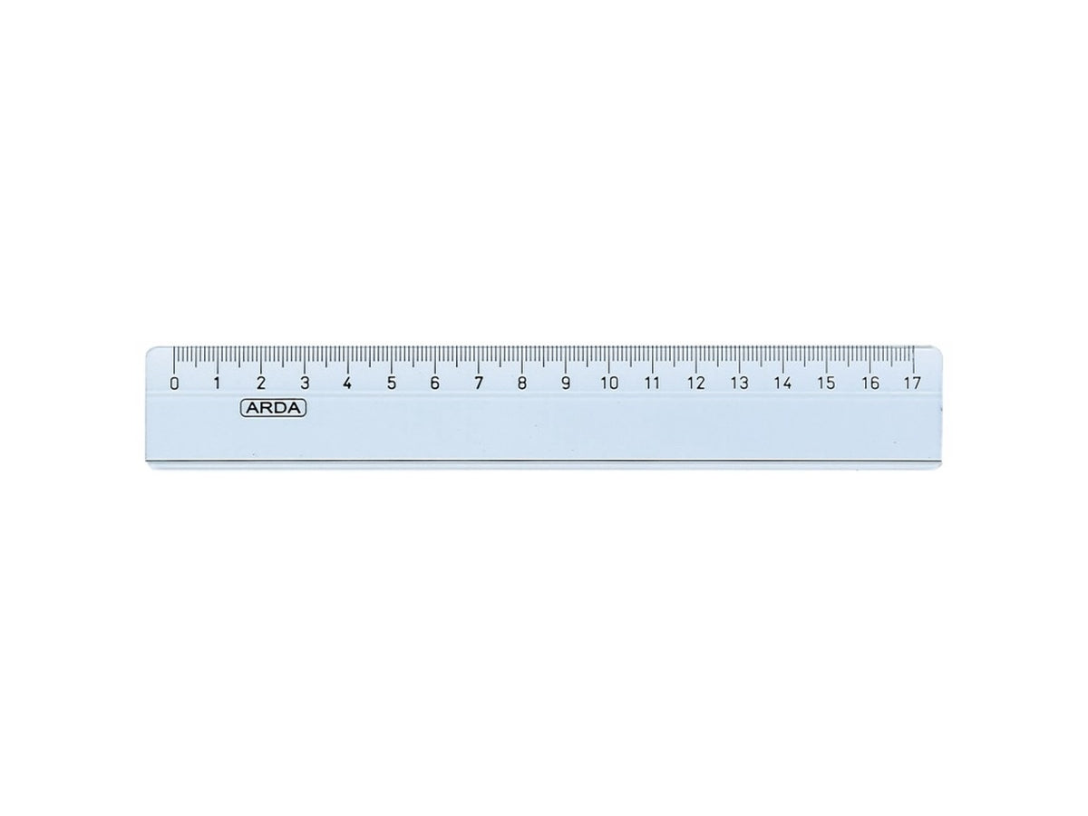 Righello uni 17cm in busta