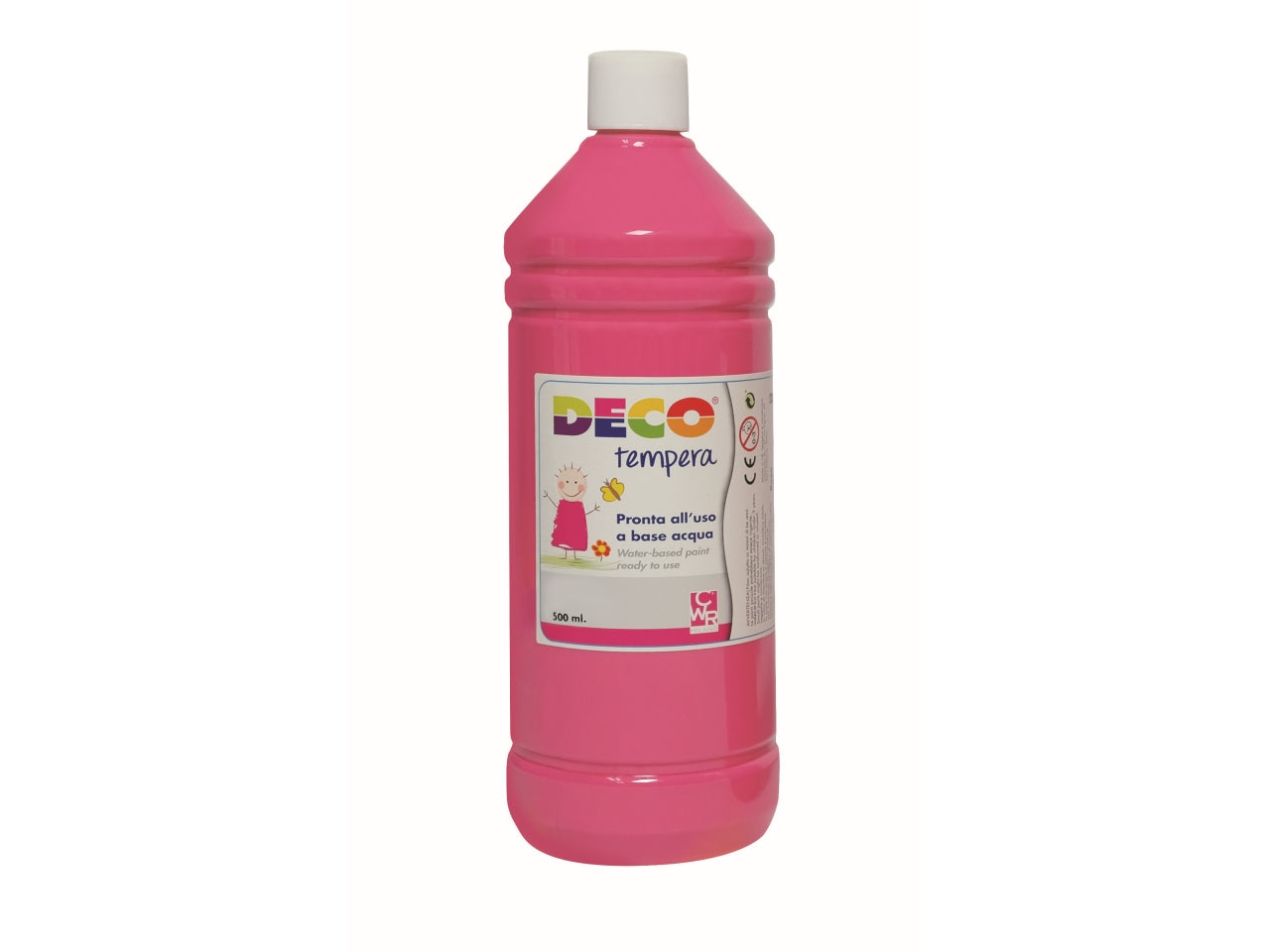 Flacone tempera 500ml rosa