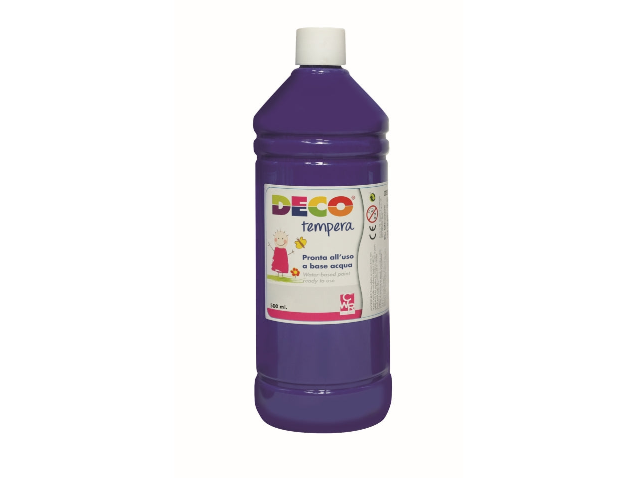 Flacone tempera 500ml oltremare