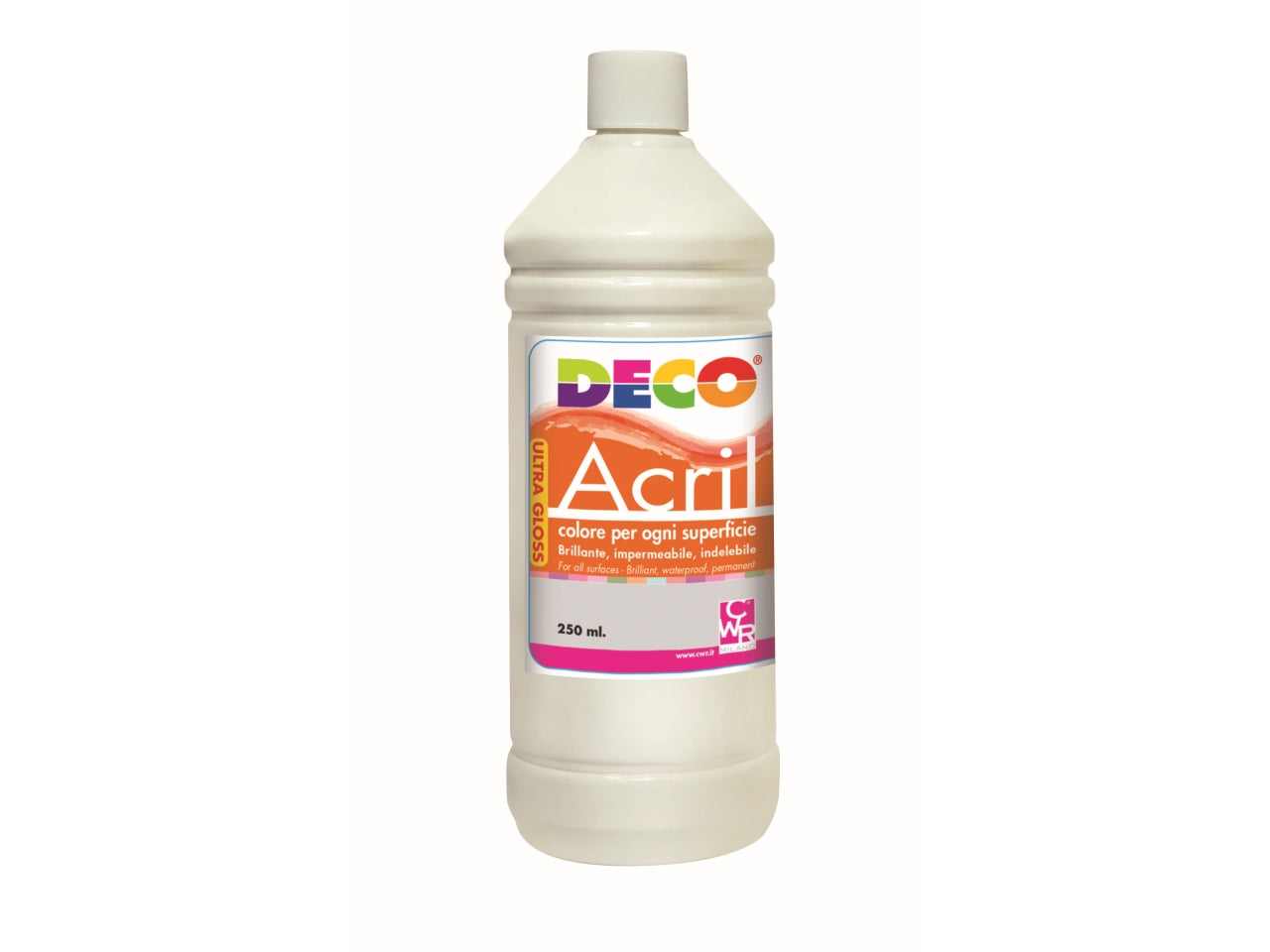 Acrilico deco 250ml bianco