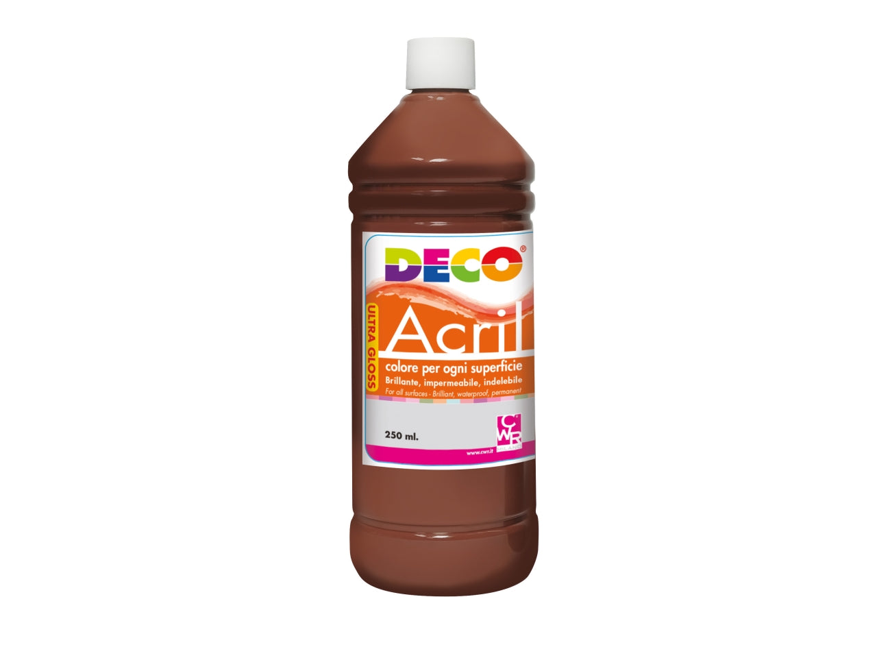 Acrilico deco 250ml marrone