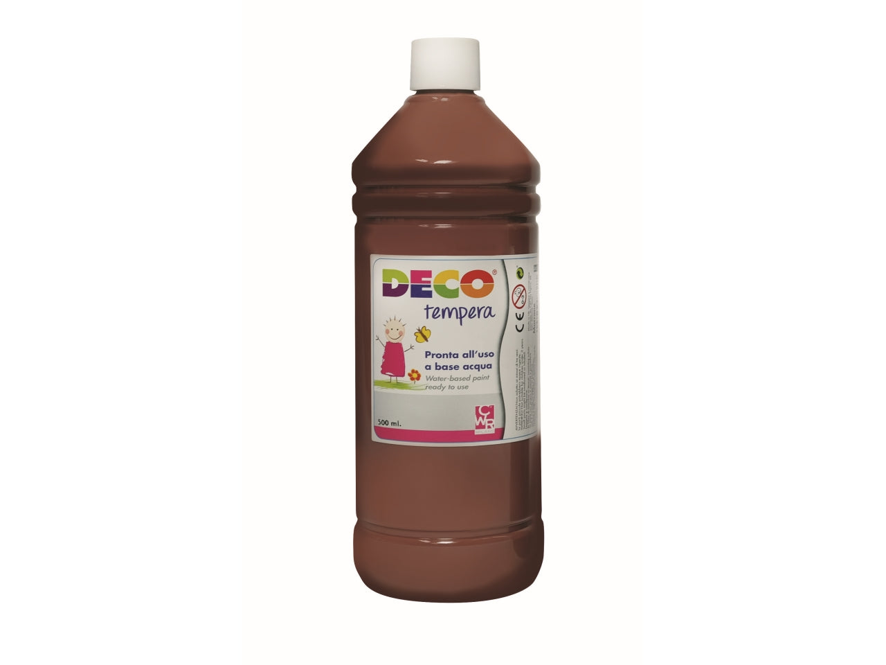 Tempera flacone 500ml marrone