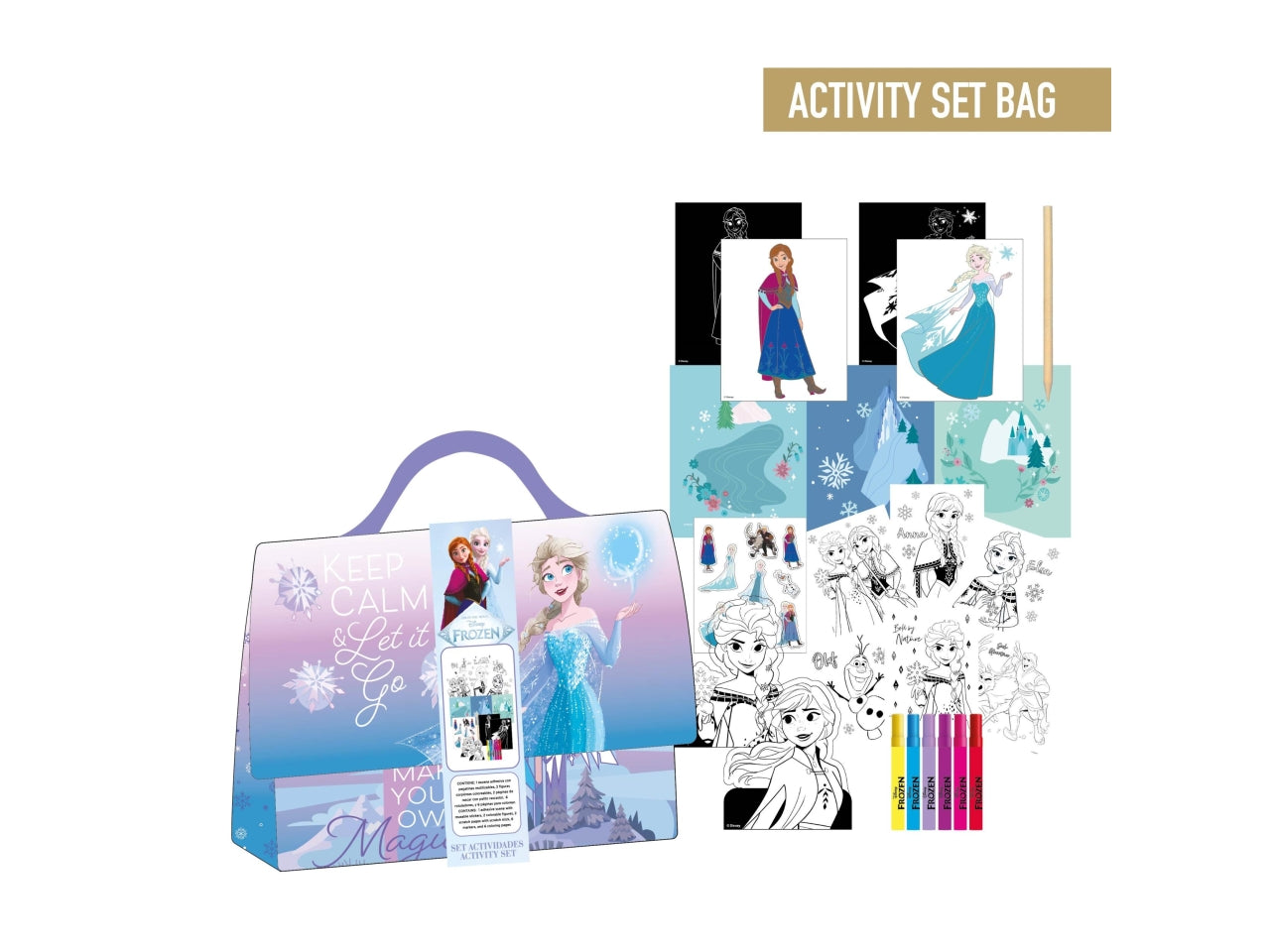 Borsa di Frozen con set da colorare
