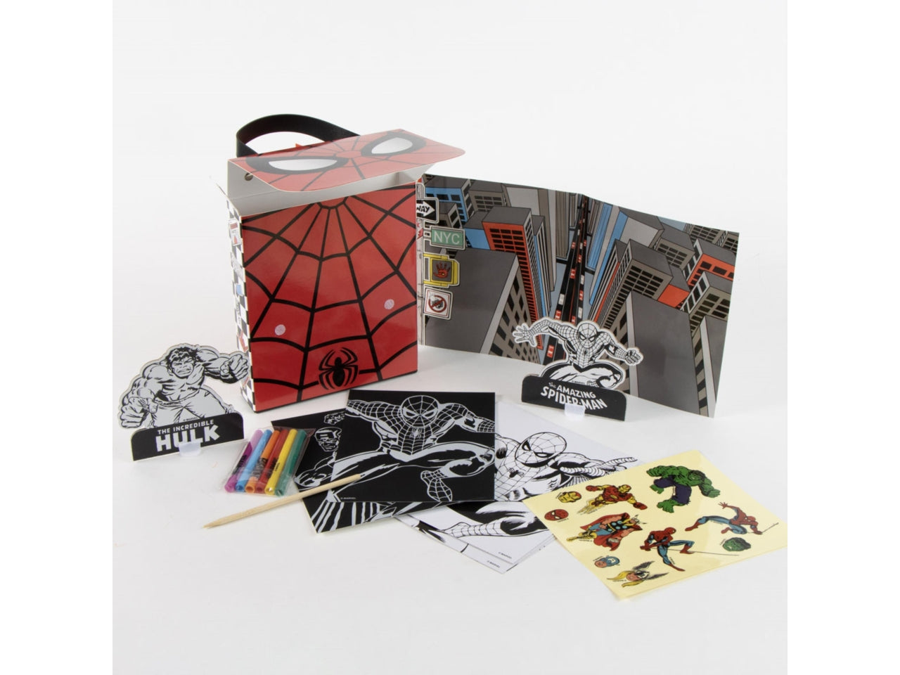 Borsa di Spiderman con set da colorare