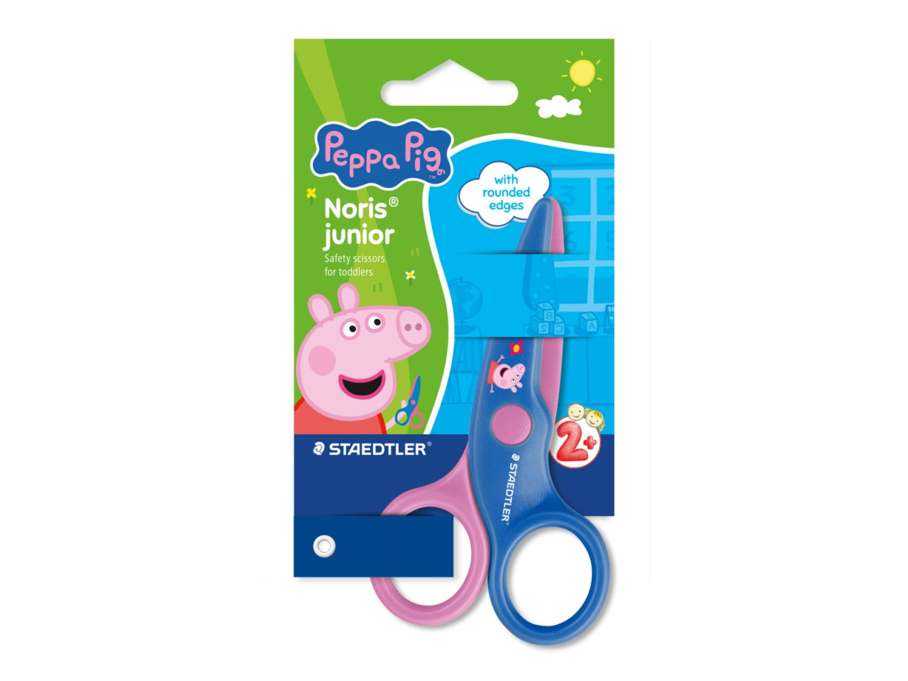 Noris junior forbici in plastica peppa pig adatte per detrosi e mancini