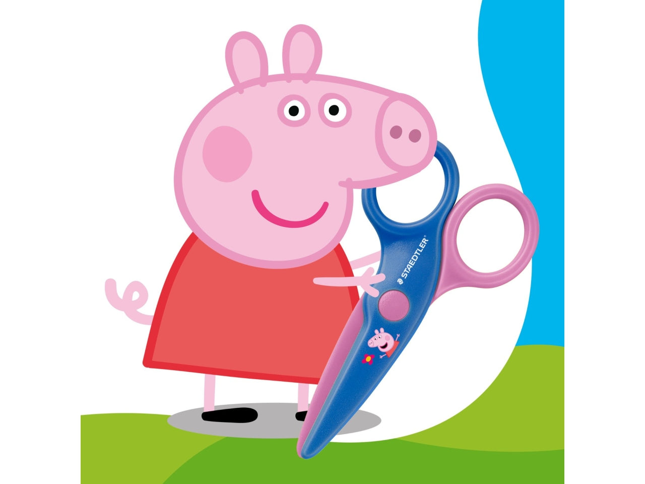 Noris junior forbici in plastica peppa pig adatte per detrosi e mancini