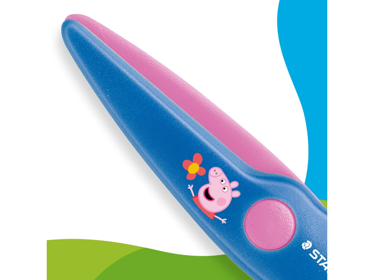 Noris junior forbici in plastica peppa pig adatte per detrosi e mancini