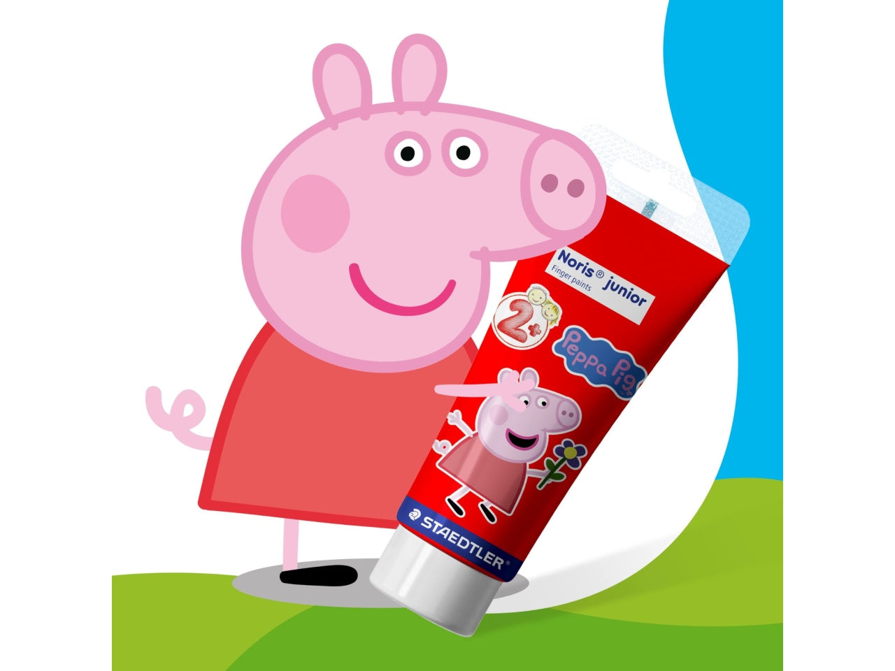Noris junior colori a dita peppa pig set da 4 colori