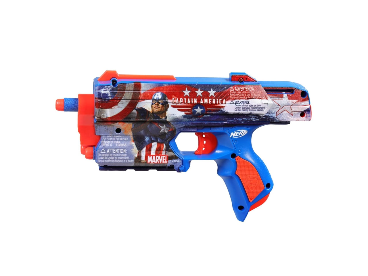 Nerf pistola capitan america