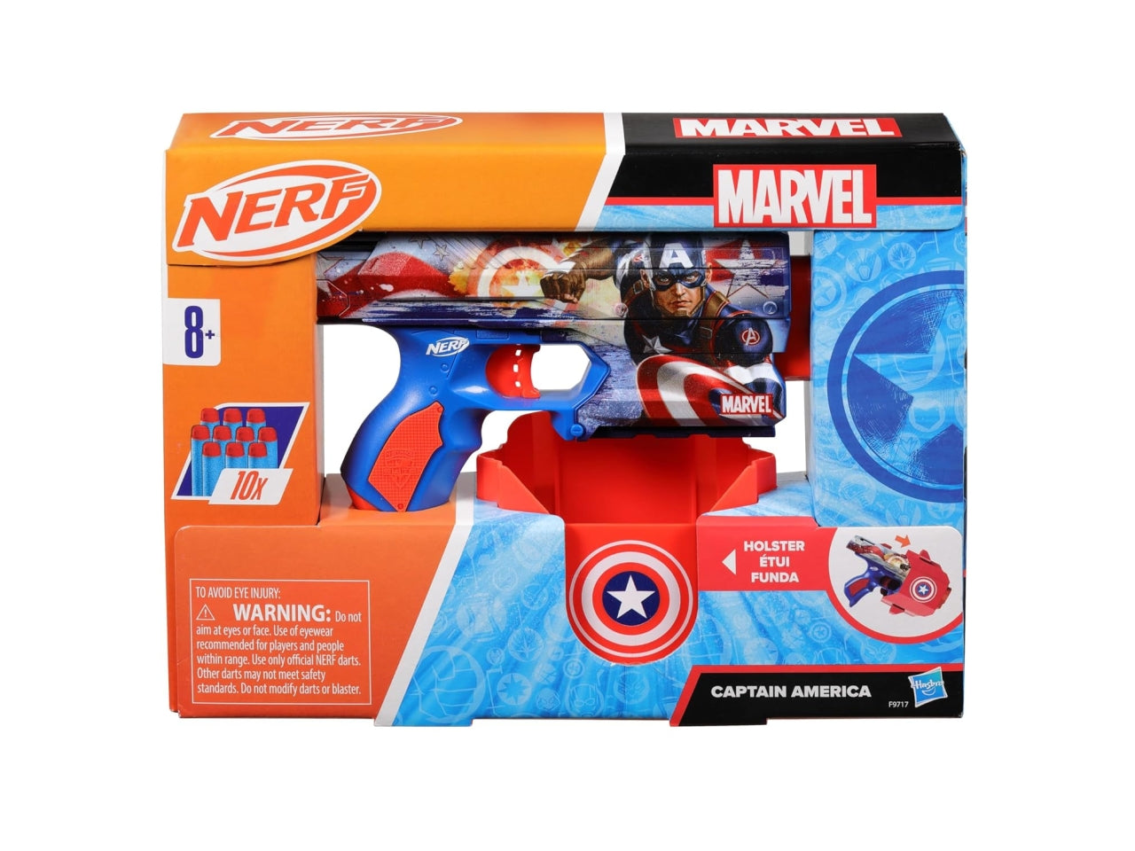 Nerf pistola capitan america