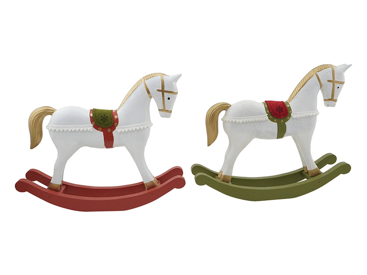 Cavallo a dondolo 31x37,5x8cm, in 2 assortimenti