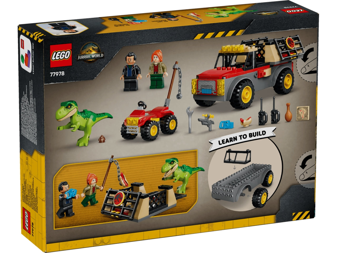 Lego camion da trasporto per il giovane t. rex