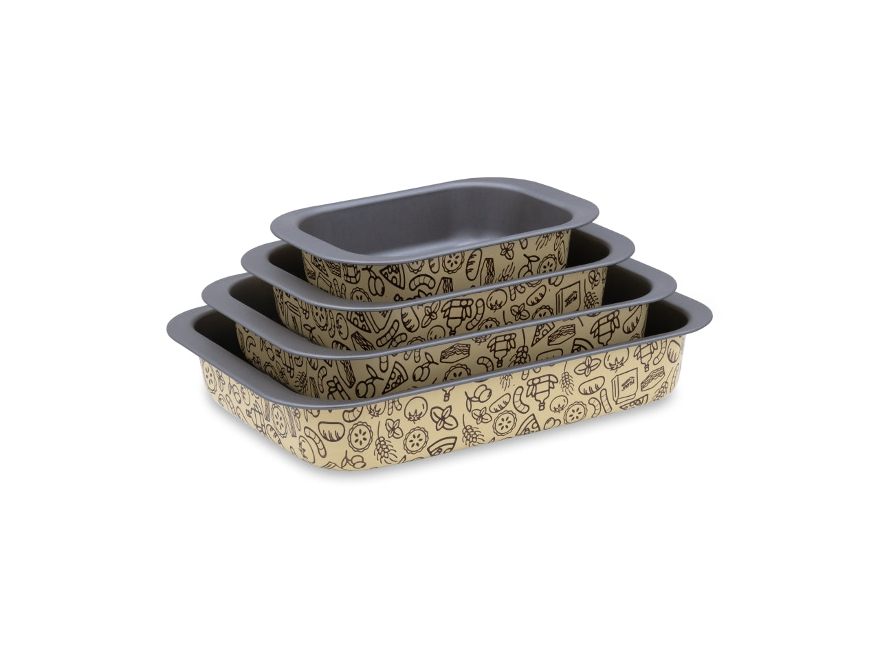 Pastella set teglie rettangolari 20/25/30/35cm $
