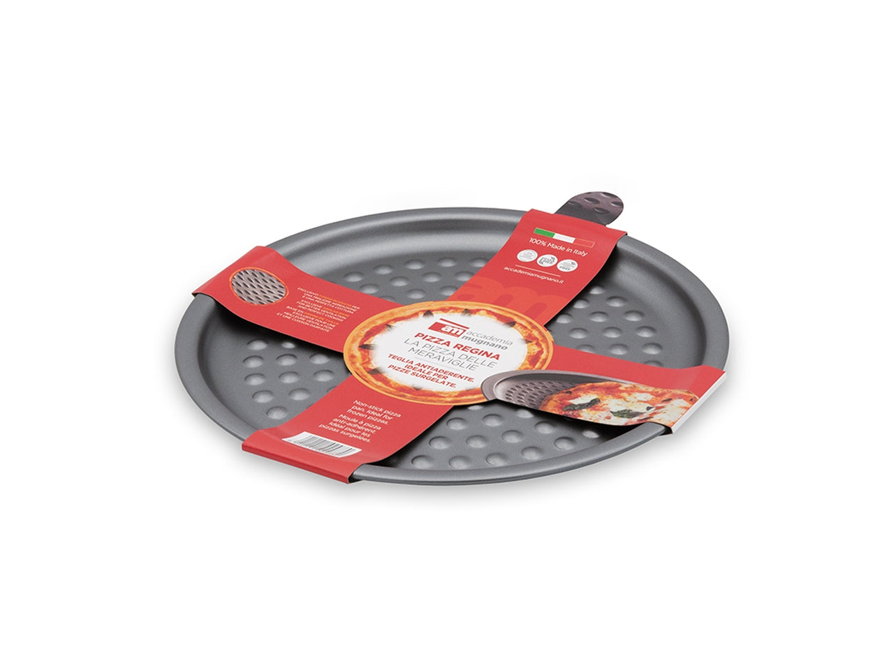 Dolci sorrisi tortiera pizza da 36cm, fondo interno bugnato turchese/avorio $