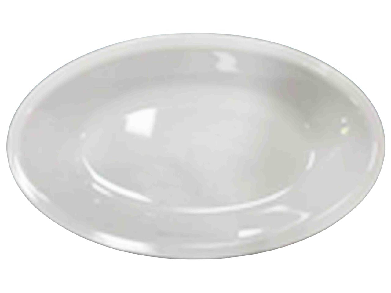 Vassoio in melamina ovale 45x32xh.6,4cm, bianco