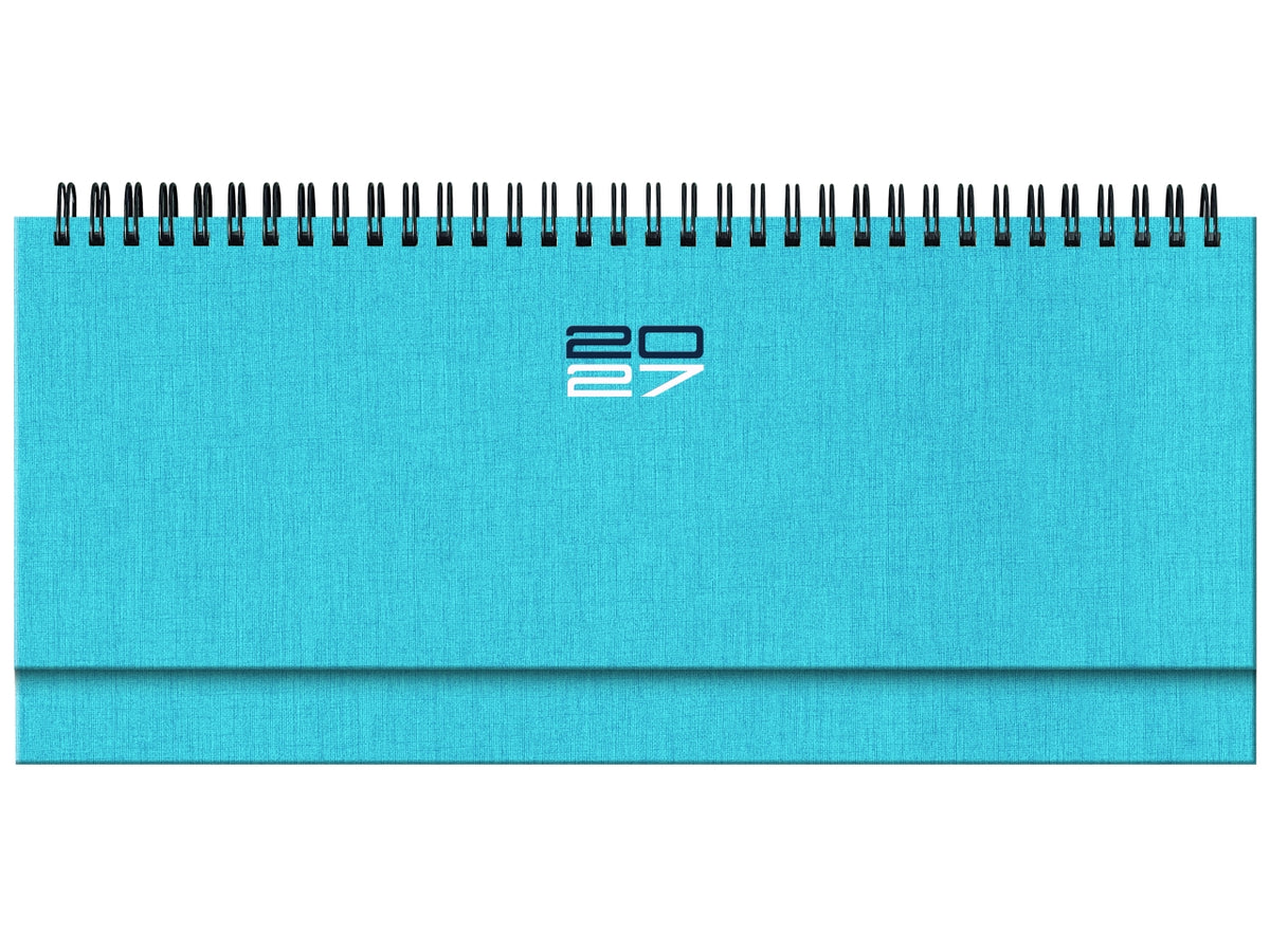 Agenda 2027 Caribe 29,8x10,5cm settimanale orizzontale azzurro