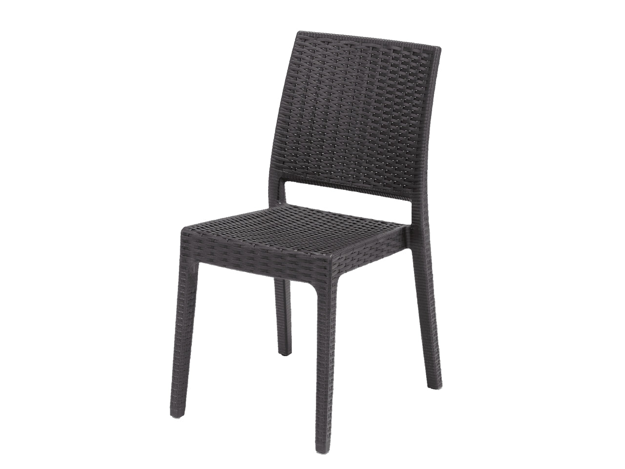 Sedia Clio similrattan antracite 55x46x85cm