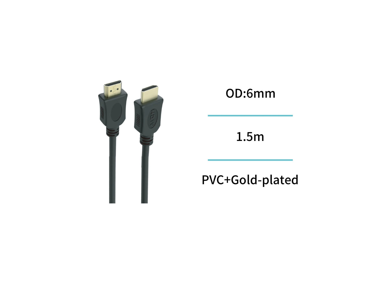 Cavo HDTV da 1,5mt nero
