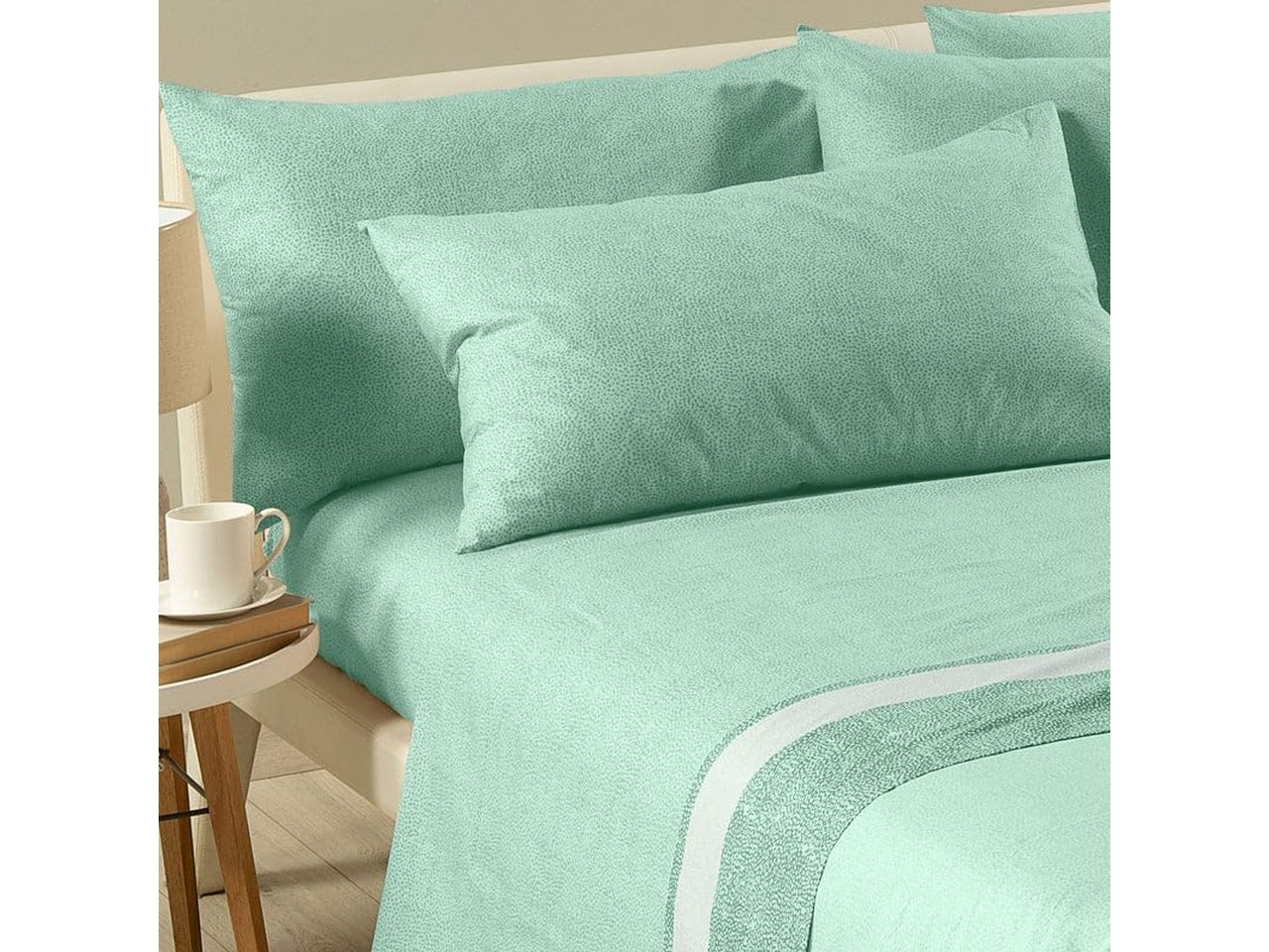 Caleffi lenzuolo nevada2 1,5 piazze green