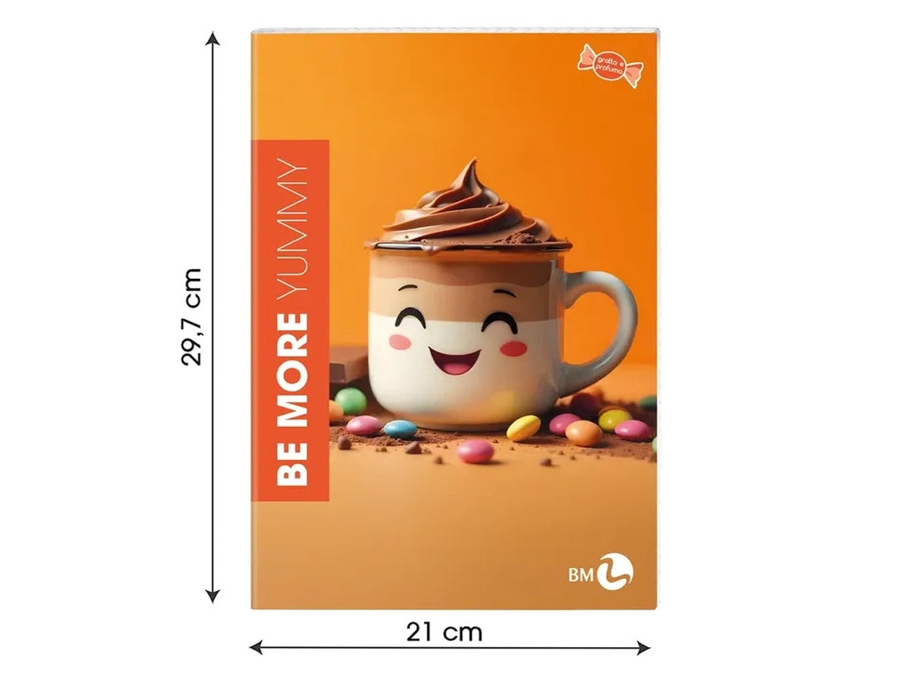 Quaderni maxi yummy 21x29,7cm 72 pagine rigatura C confezione da 10 quaderni