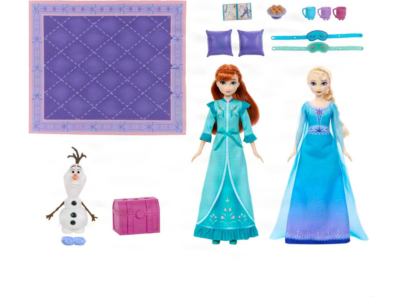 Disney princess set pigiama party tra sorelle